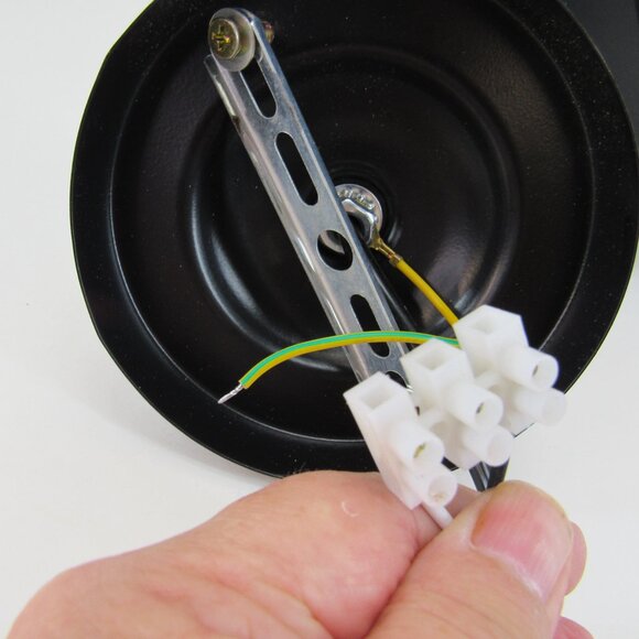 Retro Black Sconce Straight or L Shape Matte Black 9" Across by 5 1/2" Tall - Picture 3 of 9